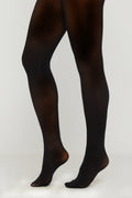 Premium Black Opaque High Rise Full Length Tights - Comfortable & Stretchy